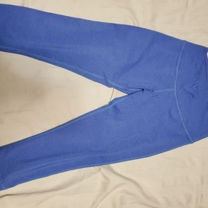 Blue workout capris